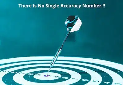 cancer-blood-test-accuracy-sensitivity-specificity Dart hitting a target next to the text 'There is no single accuracy number,' representing how cancer blood test accuracy varies by test and cancer type