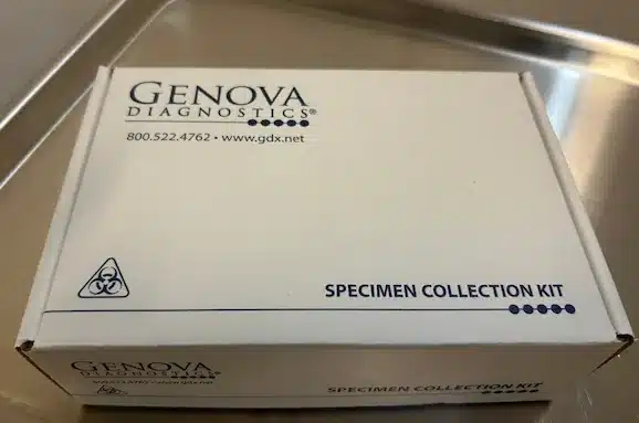 genova-diagnostics-stool-test-specimen-kit Genova Diagnostics specimen collection kit box for comprehensive stool testing